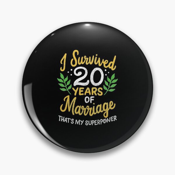 Item preview, 20th Wedding Anniversary Survived 20 Years Of Marriage designed and sold by haselshirt.