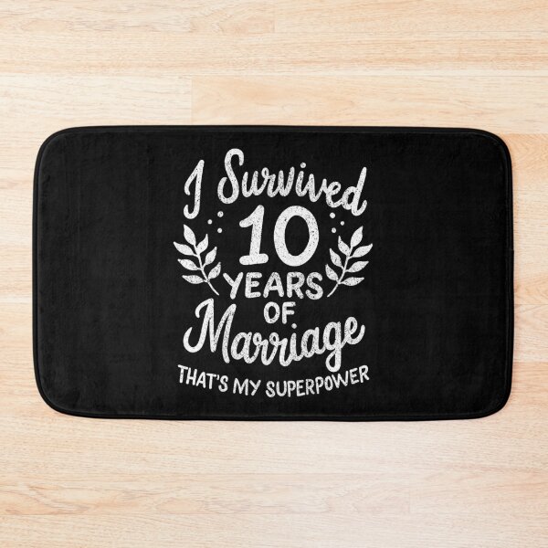 Item preview, 10th Wedding Anniversary Survived 10 Years Of Marriage designed and sold by haselshirt.