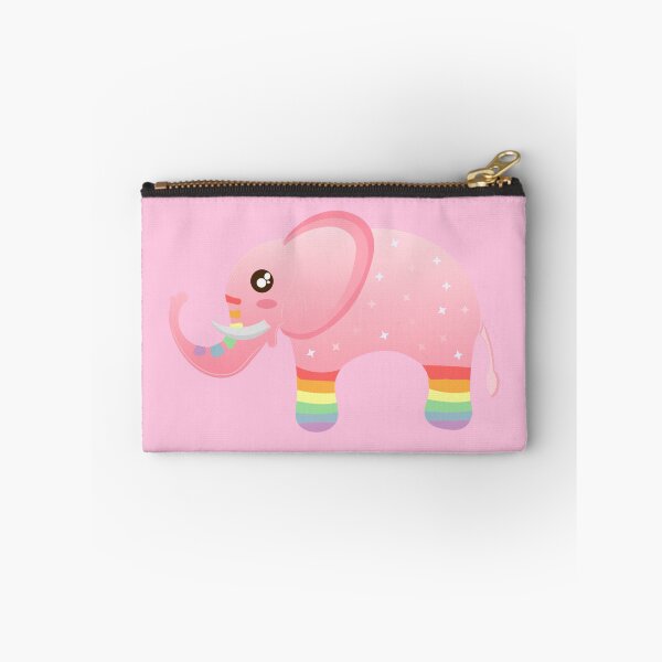 Item preview, Cute Pink Rainbow Sparkly Elephant designed and sold by twicetrader.