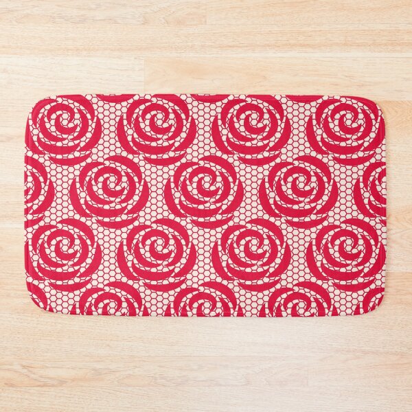 Item preview, Elegant red lace pattern designed and sold by stylebytara.
