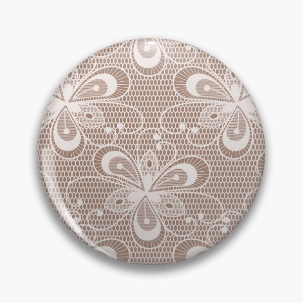 Item preview, Elegant brown lace pattern designed and sold by stylebytara.