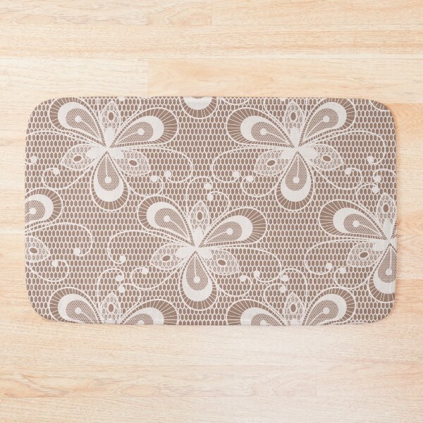 Item preview, Elegant brown lace pattern designed and sold by stylebytara.
