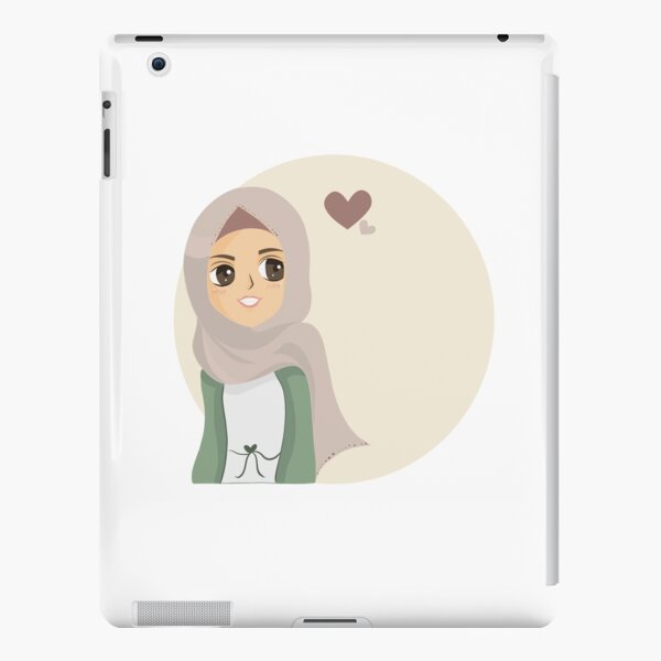 Beautiful Girl in Hijab Cartoon iPad Case & Skin for Sale by MrBadDream