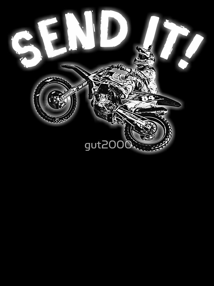 Thumbnail 2 of 2, Kids T-Shirt, Dirt bike jump or motocross jump mx or motorcycle jump send it! designed and sold by gut2000.