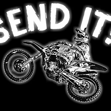 Artwork thumbnail, Dirt bike jump or motocross jump mx or motorcycle jump send it! by gut2000