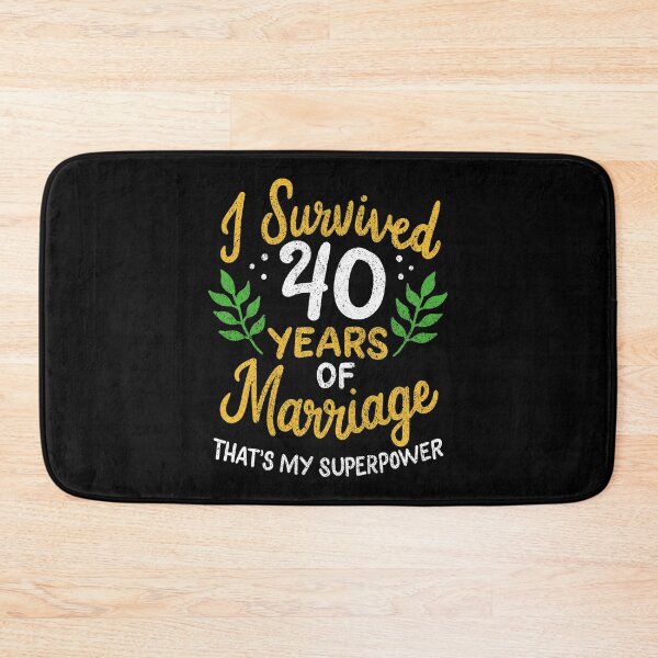 Item preview, 40th Wedding Anniversary Survived 40 Years Of Marriage designed and sold by haselshirt.