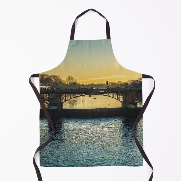 Item preview, Rowers Silhouetted at Sunrise Behind a Bridge on the River Clyde in Glasgow Scotland designed and sold by marthadoom.