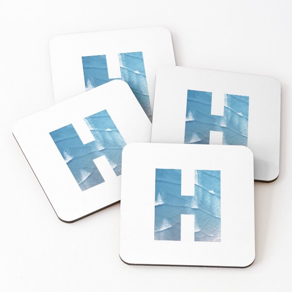Item preview, Letter H (Ocean Waves) designed and sold by MousaObaid.