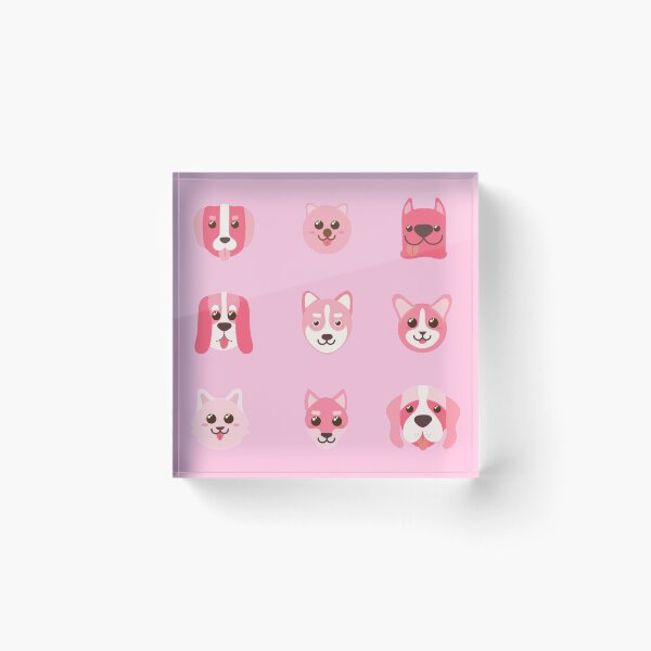Item preview, Pink Cute Dogs Sticker Pack designed and sold by twicetrader.