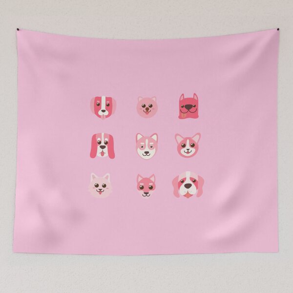 Item preview, Pink Cute Dogs Sticker Pack designed and sold by twicetrader.