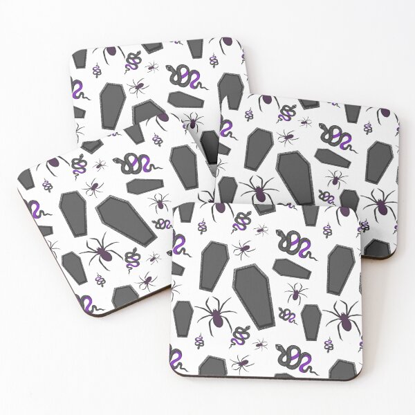 Item preview, Coffin, Snakes and Spiders in Black Grey and Purple designed and sold by madtoyman.