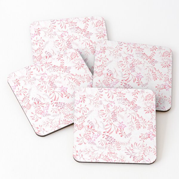 Item preview, Abstract pink flowers plants decorative pattern designed and sold by AllyShop.