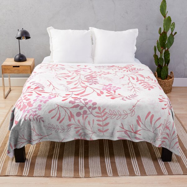 Item preview, Abstract pink flowers plants decorative pattern designed and sold by AllyShop.