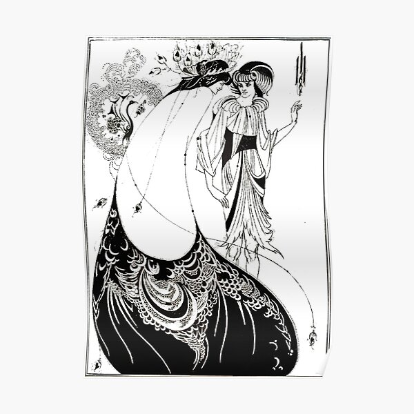 Aubrey Beardsley - The Peacock Skirt Poster