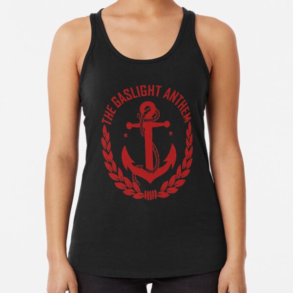 The Gaslight Anthem Red Anchor Logo Band Racerback Tank Top