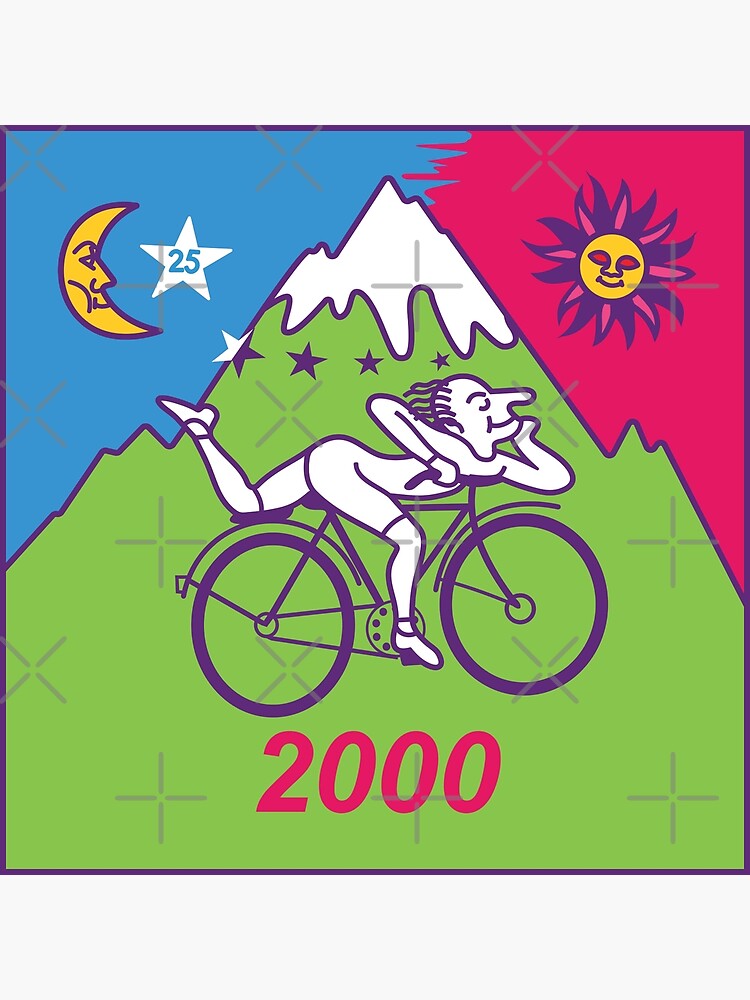 "Albert Hofmann Bicycle Day LSD 2000" Poster by Hexxagram
