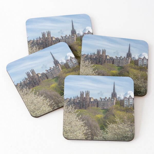Item preview, Edinburgh Panorama in Springtime From the Princes Street Gardens designed and sold by marthadoom.