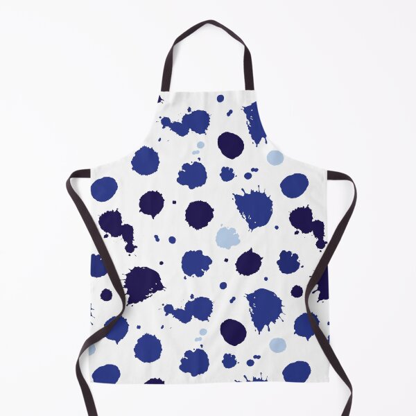 Item preview, Vector white paint blobs polka dots repeat pattern designed and sold by jamiesoondesign.