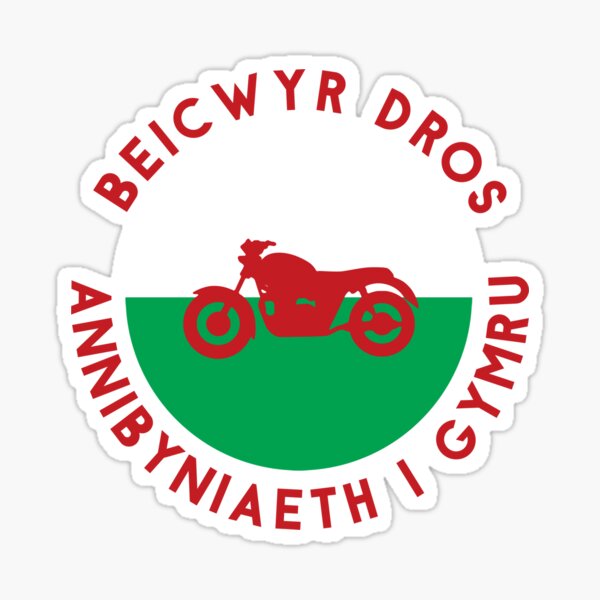Beicwyr Dros Annibyniaeth i Gymru, Bikers For Independence Sticker
