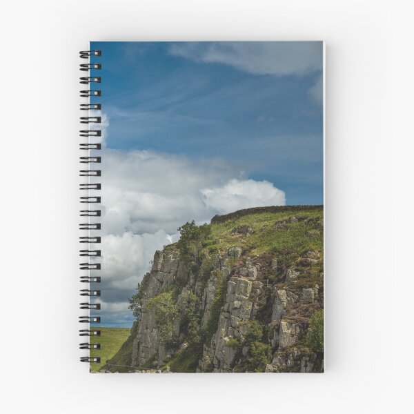 Item preview, Section of Hadrian's Wall Atop an Escarpment in Northumberland  With Blue Sky and White Clouds designed and sold by marthadoom.