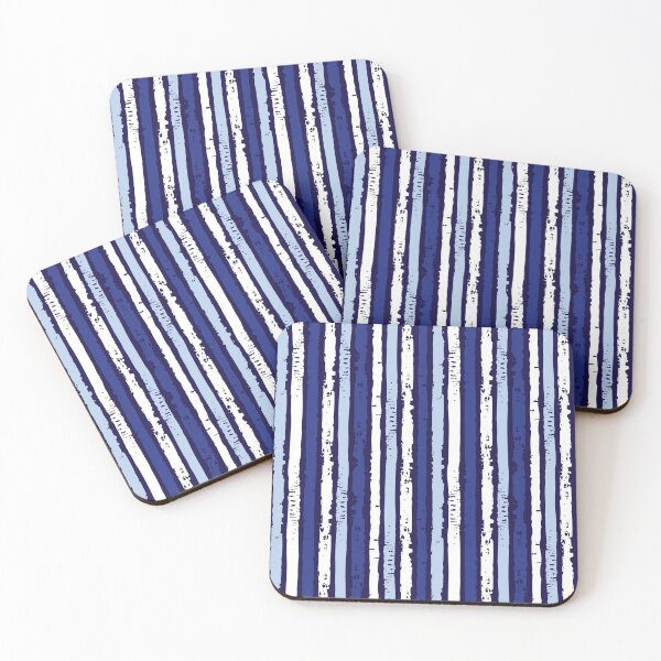 Item preview, Vector blue rough vertical lines repeat pattern designed and sold by jamiesoondesign.