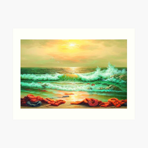 Mediterranean sea view by banksy 2017 hi-res stock photography and