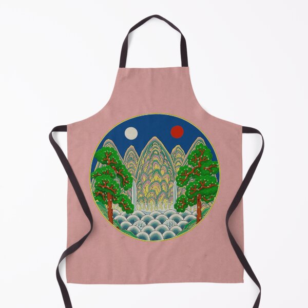 Item preview, Five peaks of the sun and moon in Spring: King’s painting Type A (Minhwa-Korean folk art) designed and sold by minsillust.