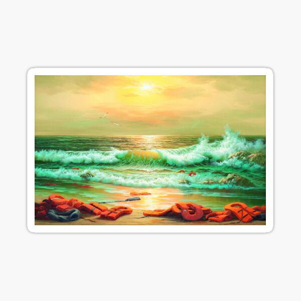 Item preview, BANKSY MEDITERRANEAN SEA VIEW 2017 designed and sold by WE-ARE-BANKSY.