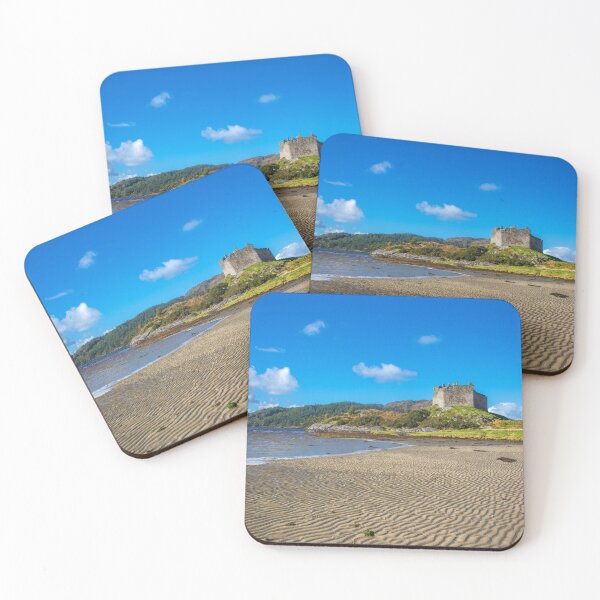Item preview, Castle Tioram Viewed from the Beach at Loch Moidart at Low Tide in the Scottish Highlands designed and sold by marthadoom.