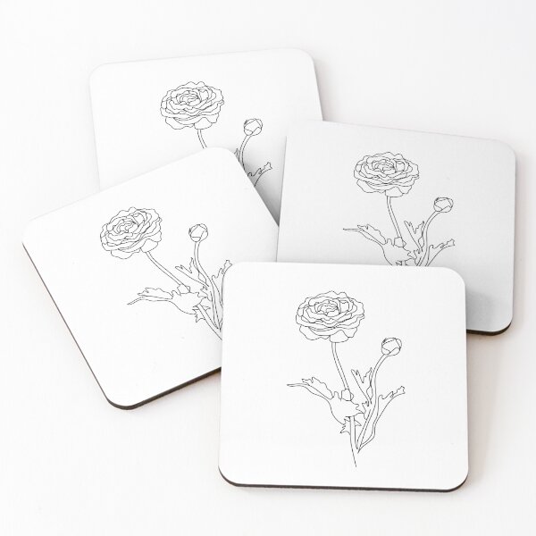 Item preview, Floral Nature  Line drawing. Flower line illustration. Line art. One line. Botanical Sketch  Illustration.  designed and sold by OneLinePrint.
