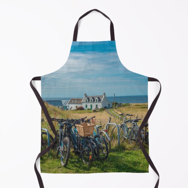 Item preview, Bicycles in Front of a Cottage Youth Hostel on the Isle of Iona in Scotland designed and sold by marthadoom.
