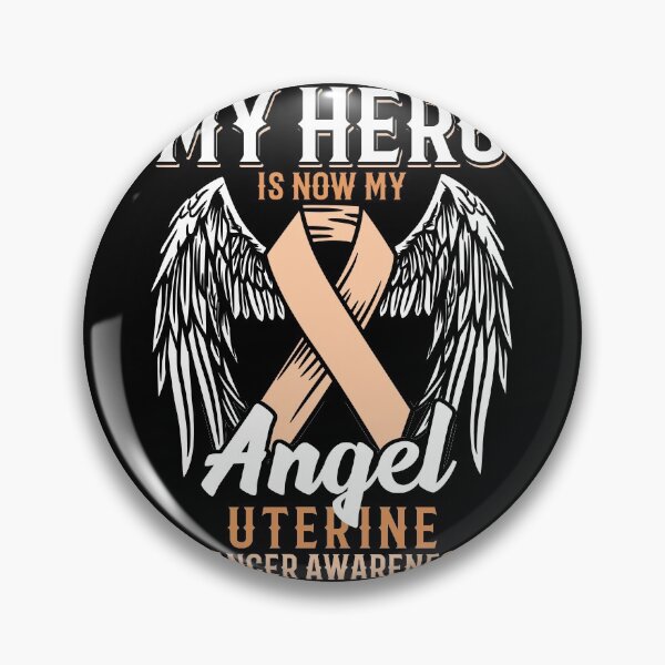 Item preview, My Hero Is Now My Angel - Uterine Cancer Gift designed and sold by biNutz.