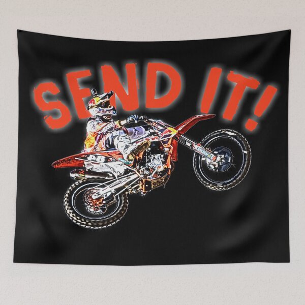 Item preview, Dirt bike jump or motocross jump mx or motorcycle jump send it! designed and sold by gut2000.