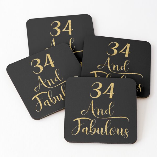 Item preview, Women 34 Years Old And Fabulous 34th Birthday Party design designed and sold by Grabitees.