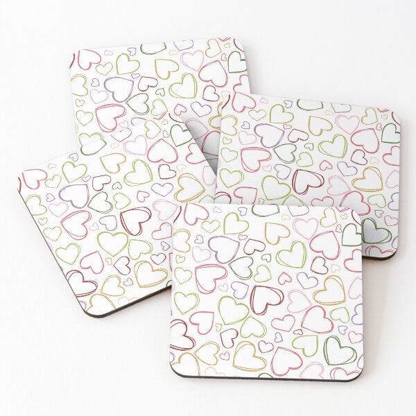 Item preview, Vector simple white hand drawn heart seamless pattern designed and sold by jamiesoondesign.