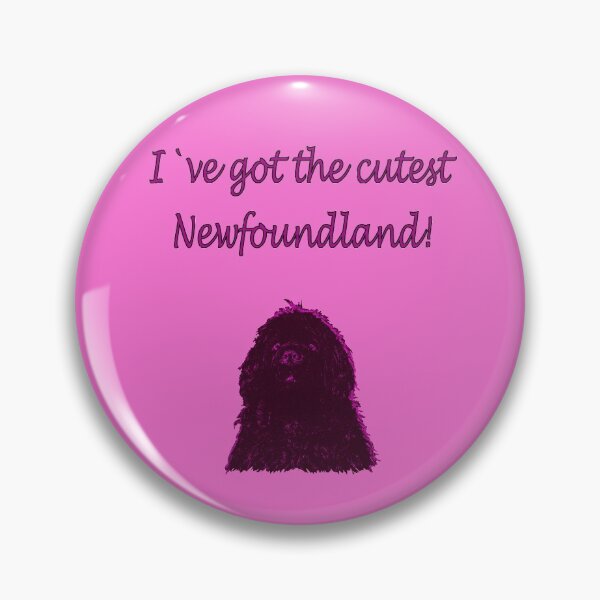 Item preview, Cute Newfoundland dog pink designed and sold by Moonyflower.