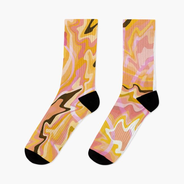 Item preview, Warm coloures retro psychedelic randomness designed and sold by Odett Kiss.