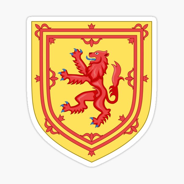 "Lion Rampant of Scotland" Sticker by femolacaster | Redbubble