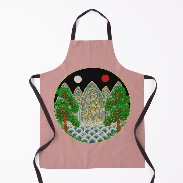 Item preview, Five peaks of the sun and moon in Spring: King’s painting Type B (Minhwa-Korean folk art) designed and sold by minsillust.