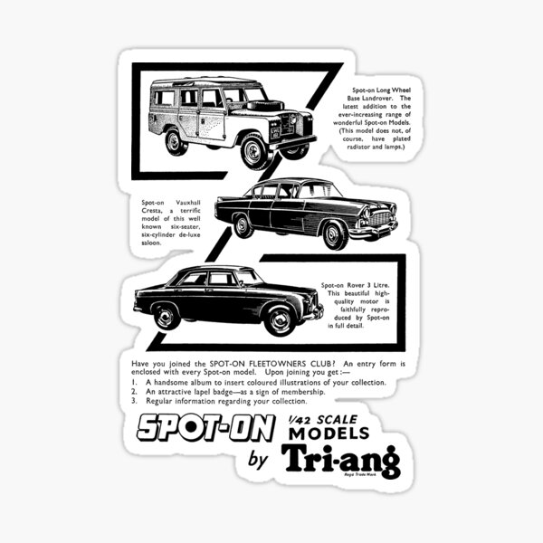 spot-on-model-cars-by-triang-advert-sticker-for-sale-by