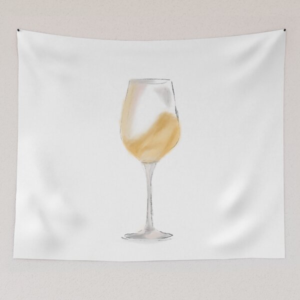 Item preview, Glass of white wine designed and sold by Aesθetic Designs.