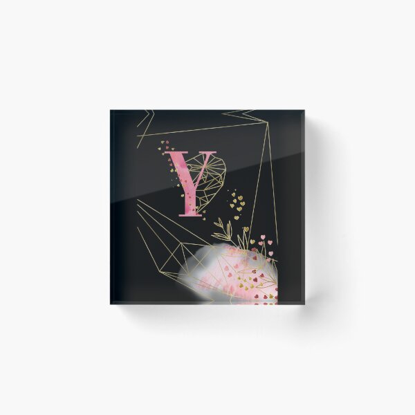 Item preview, Pink Gold Monogram Y designed and sold by ElenaDanilo.