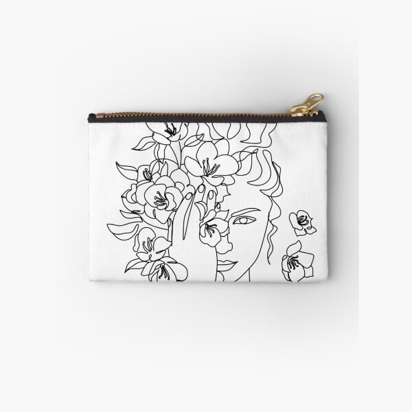 Item preview, Head Of Flowers Art Print | Line Art Woman With Flowers | Flower Woman Line Art | Woman With Flowers Wall Art | Minimal Line Drawing Woman designed and sold by OneLinePrint.