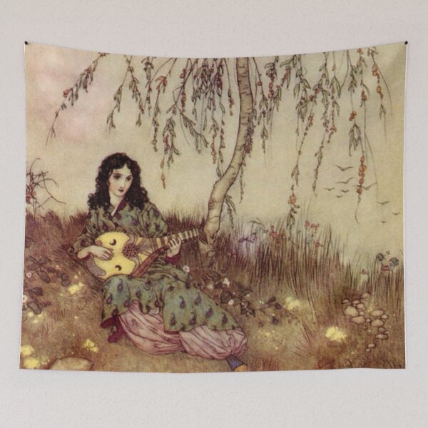 Item preview, Beauty In The Garden By Edmund Dulac designed and sold by Niina  Niskanen.