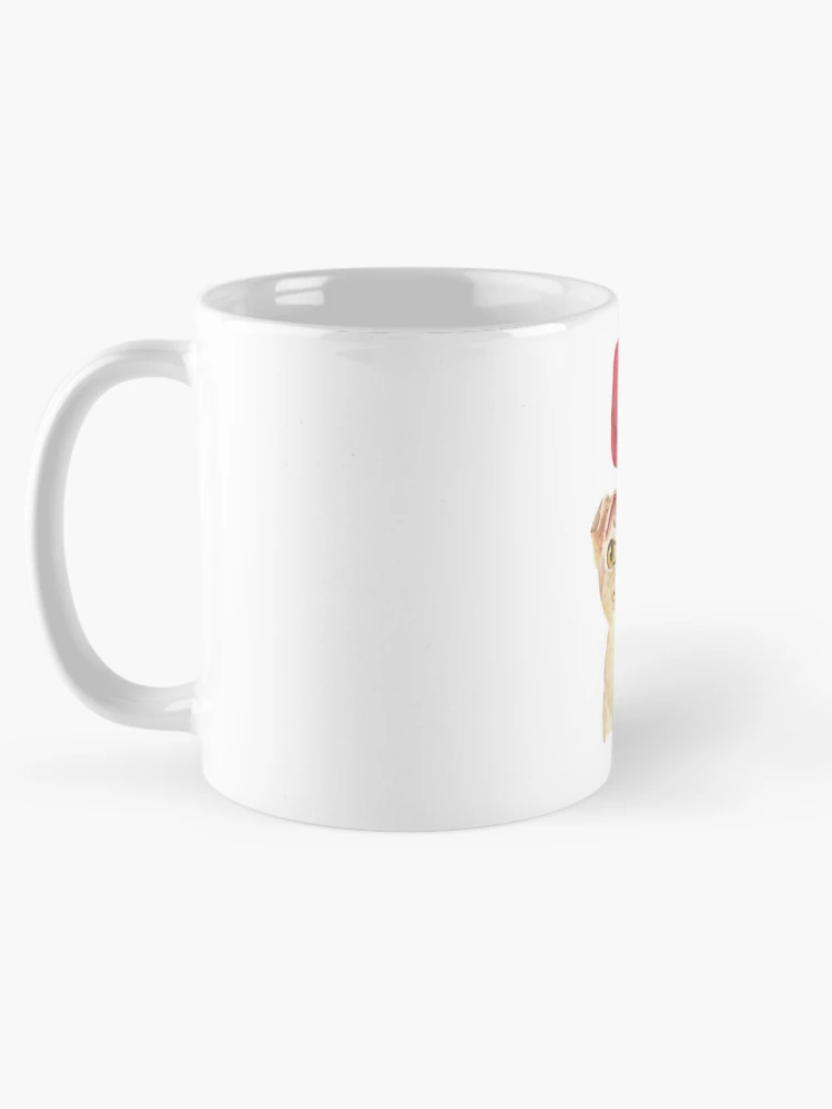 Thumbnail 5 of 6, Coffee Mug, Cat Red Rabbit Ear Ribbon designed and sold by Cat2D.