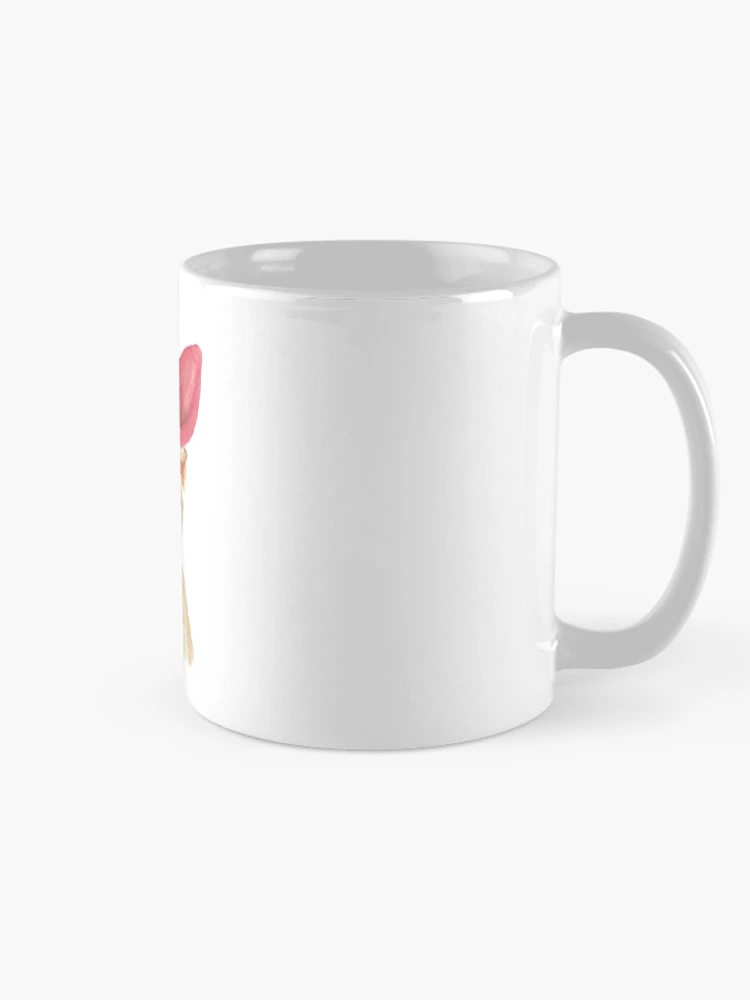 Thumbnail 3 of 6, Coffee Mug, Cat Red Rabbit Ear Ribbon designed and sold by Cat2D.