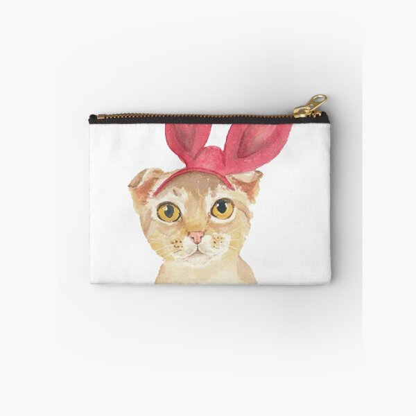 Item preview, Cat Red Rabbit Ear Ribbon designed and sold by Cat2D.