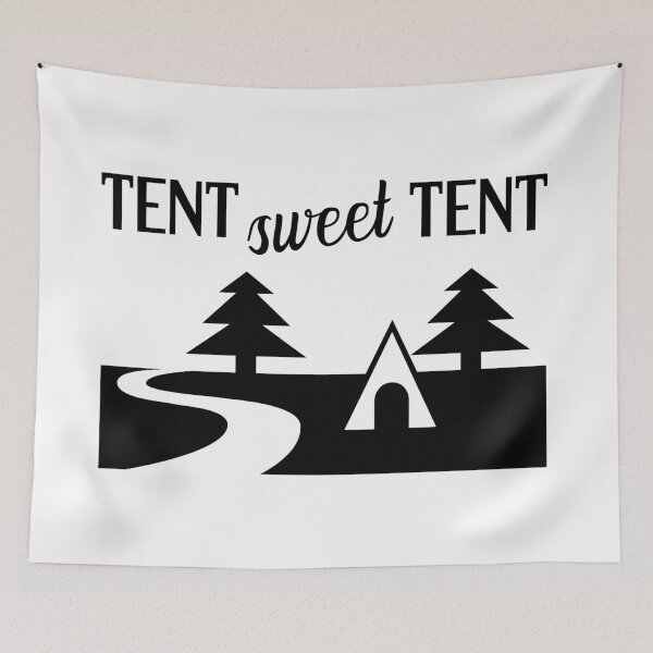 Item preview, Tent sweet tent Camping Scouts Outdoor Activities designed and sold by Tanja Dianova.