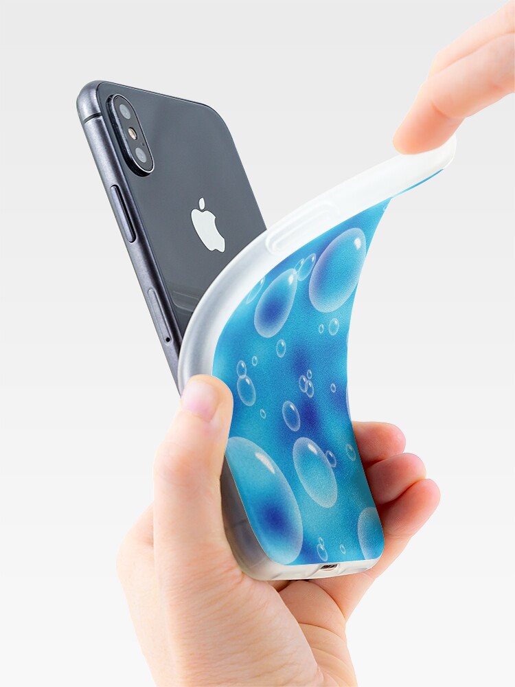 "Blue Bubble Phone Case" iPhone Case & Cover by Squeezietees Redbubble