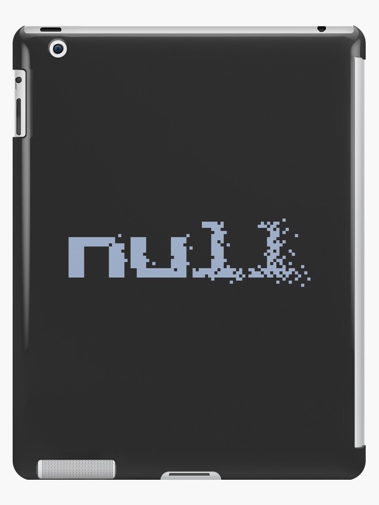 null fading away in pixels | iPad Case & Skin